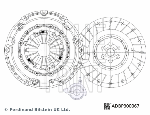 Sankabos komplektas BLUE PRINT ADBP300067