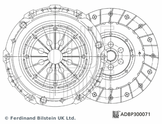 Sankabos komplektas BLUE PRINT ADBP300071