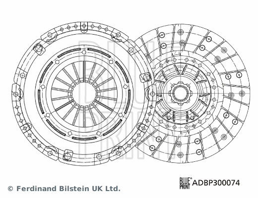Sankabos komplektas BLUE PRINT ADBP300074