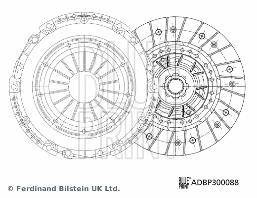 Sankabos komplektas BLUE PRINT ADBP300088