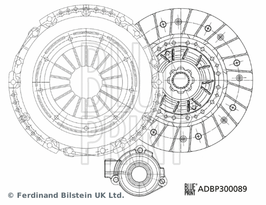 Sankabos komplektas BLUE PRINT ADBP300089