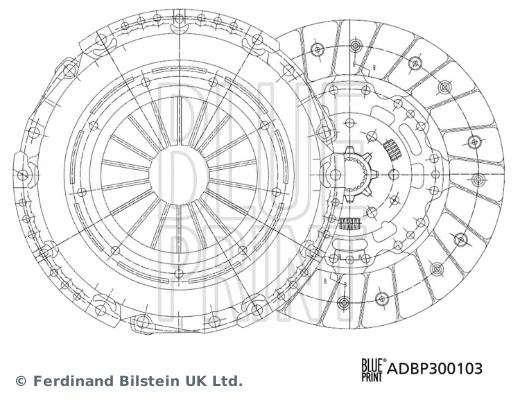Sankabos komplektas BLUE PRINT ADBP300103