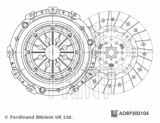 Sankabos komplektas BLUE PRINT ADBP300104