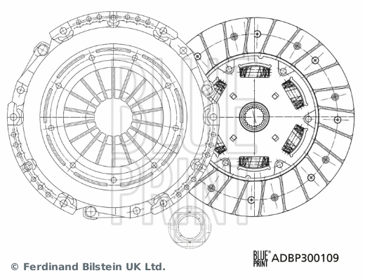 Sankabos komplektas BLUE PRINT ADBP300109