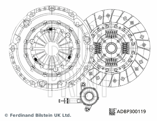 Sankabos komplektas BLUE PRINT ADBP300119