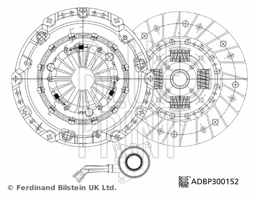 Sankabos komplektas BLUE PRINT ADBP300152