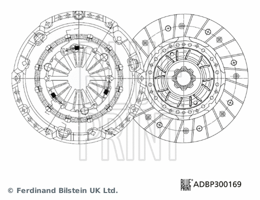 Sankabos komplektas BLUE PRINT ADBP300169