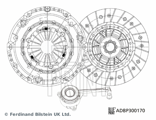 Sankabos komplektas BLUE PRINT ADBP300170