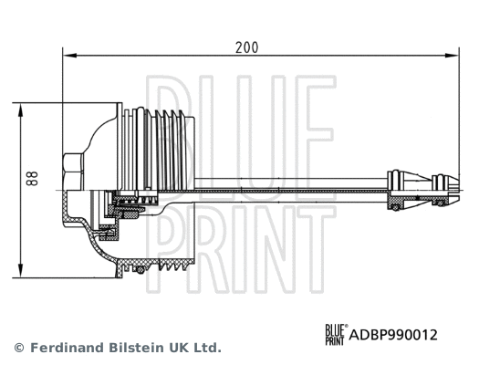 Alyvos filtro korpuso dangtis BLUE PRINT ADBP990012
