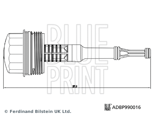 Alyvos filtro korpuso dangtis BLUE PRINT ADBP990016