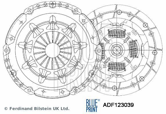 Sankabos komplektas BLUE PRINT ADF123039