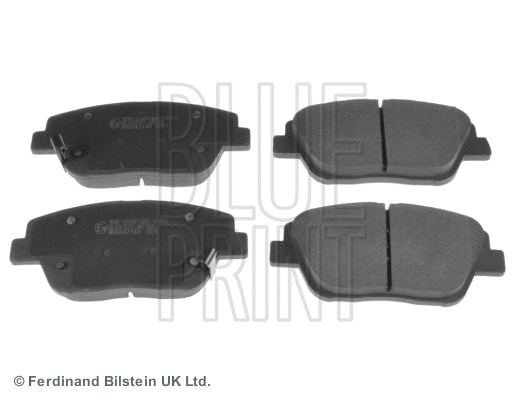 Diskinių stabdžių trinkelių rinkinys BLUE PRINT ADG042133