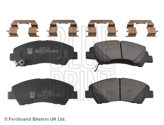 Diskinių stabdžių trinkelių rinkinys BLUE PRINT ADG042158