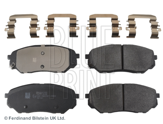 Diskinių stabdžių trinkelių rinkinys BLUE PRINT ADG042166