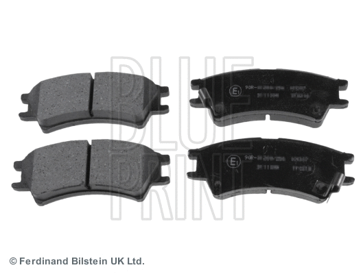 Diskinių stabdžių trinkelių rinkinys BLUE PRINT ADG04237