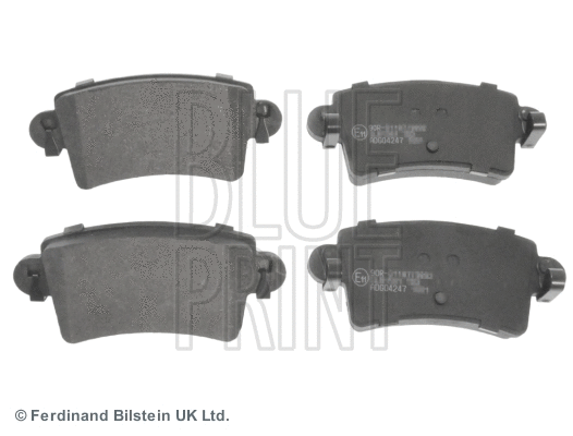 Diskinių stabdžių trinkelių rinkinys BLUE PRINT ADG04247