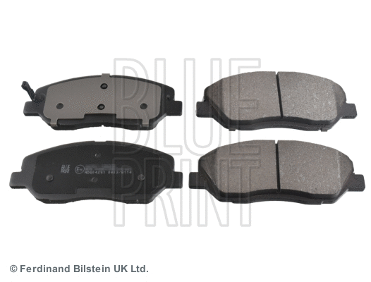 Diskinių stabdžių trinkelių rinkinys BLUE PRINT ADG04291