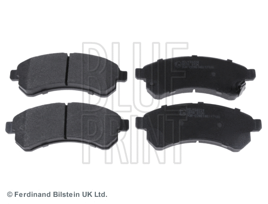 Diskinių stabdžių trinkelių rinkinys BLUE PRINT ADJ134224