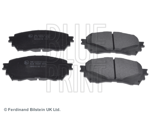 Diskinių stabdžių trinkelių rinkinys BLUE PRINT ADM542106
