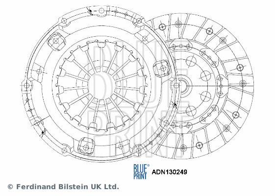 Sankabos komplektas BLUE PRINT ADN130249