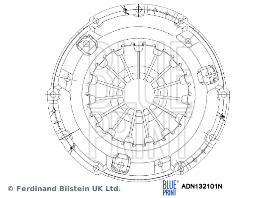 Sankabos suspaudimo plokštelė (diskatorius) BLUE PRINT ADN132101N