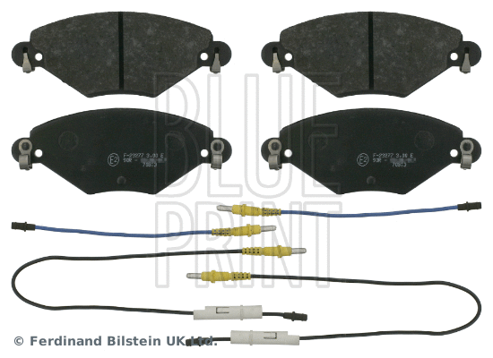 Diskinių stabdžių trinkelių rinkinys BLUE PRINT ADP154246