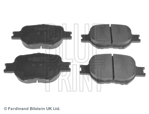 Diskinių stabdžių trinkelių rinkinys BLUE PRINT ADT342112