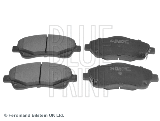 Diskinių stabdžių trinkelių rinkinys BLUE PRINT ADT342141
