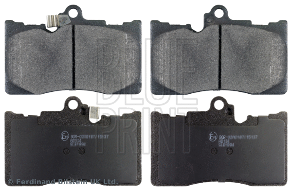 Diskinių stabdžių trinkelių rinkinys BLUE PRINT ADT342161