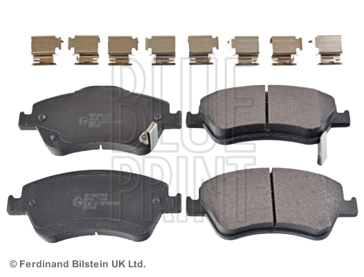Diskinių stabdžių trinkelių rinkinys BLUE PRINT ADT342169