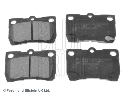 Diskinių stabdžių trinkelių rinkinys BLUE PRINT ADT342178