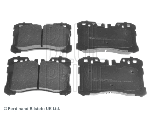 Diskinių stabdžių trinkelių rinkinys BLUE PRINT ADT342192