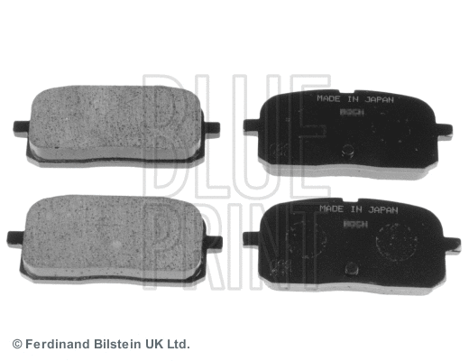 Diskinių stabdžių trinkelių rinkinys BLUE PRINT ADT34267