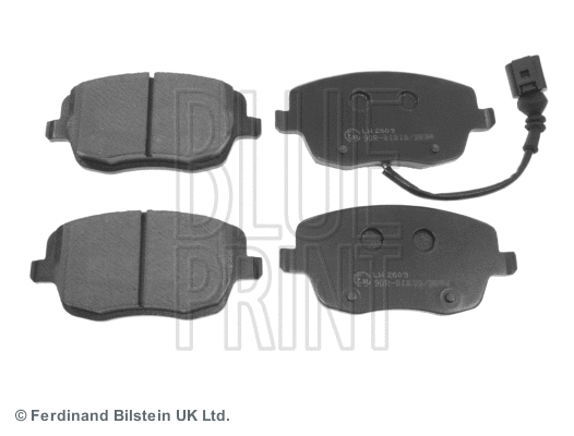 Diskinių stabdžių trinkelių rinkinys BLUE PRINT ADV184203