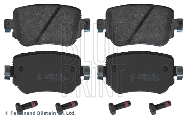 Diskinių stabdžių trinkelių rinkinys BLUE PRINT ADV184250