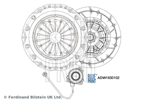 Sankabos komplektas BLUE PRINT ADW1930102