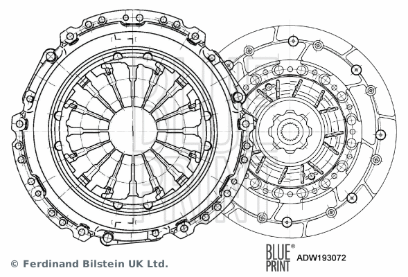 Sankabos komplektas BLUE PRINT ADW193072
