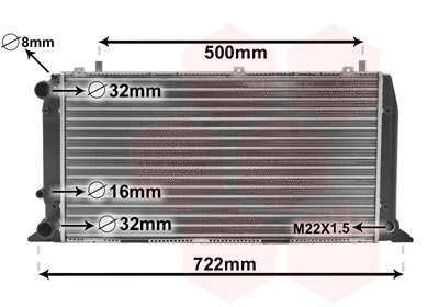 Variklio aušinimo radiatorius VAN WEZEL 03002047
