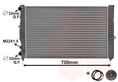 Variklio aušinimo radiatorius VAN WEZEL 03002123