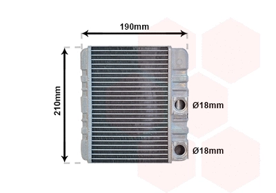 Salono radiatorius VAN WEZEL 06006211