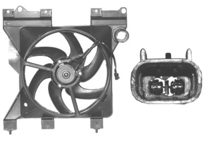 Radiatoriaus ventiliatorius VAN WEZEL 0956746