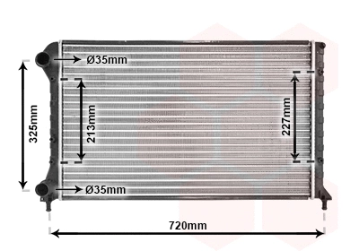 Variklio aušinimo radiatorius VAN WEZEL 17002261