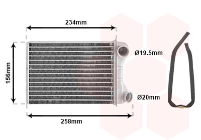 Salono radiatorius VAN WEZEL 17006242