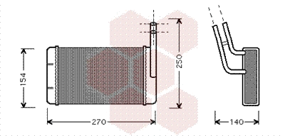 Salono radiatorius VAN WEZEL 18006132