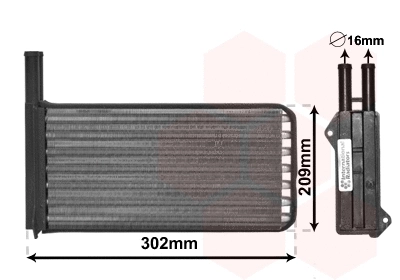 Salono radiatorius VAN WEZEL 18006154