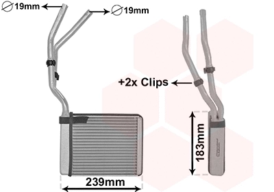 Salono radiatorius VAN WEZEL 18006364