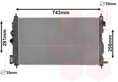 Variklio aušinimo radiatorius VAN WEZEL 37002599