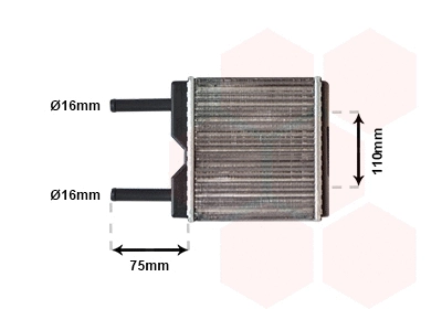 Salono radiatorius VAN WEZEL 37006094