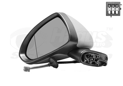 Išorinis veidrodėlis VAN WEZEL 3750805