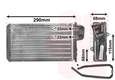 Salono radiatorius VAN WEZEL 40006100